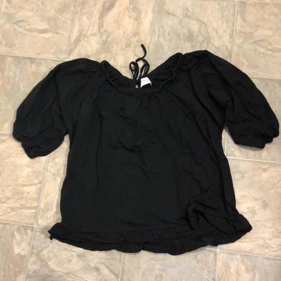 elegantees Tops - Off the Shoulder Peasant Blouse